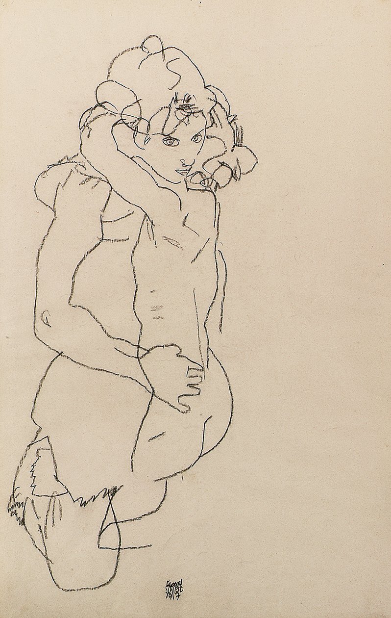 Anya és gyermek alkotó: Egon Schiele