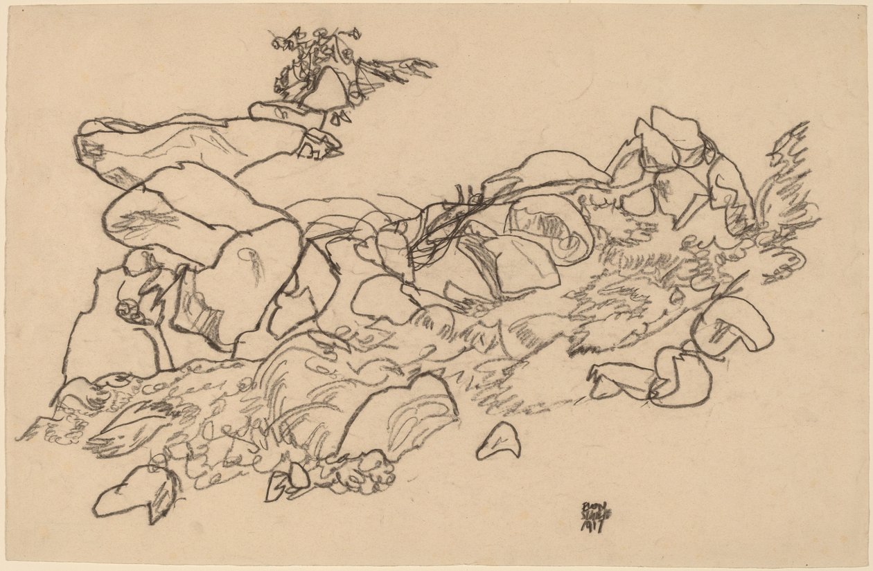 Hegyi patak alkotó: Egon Schiele