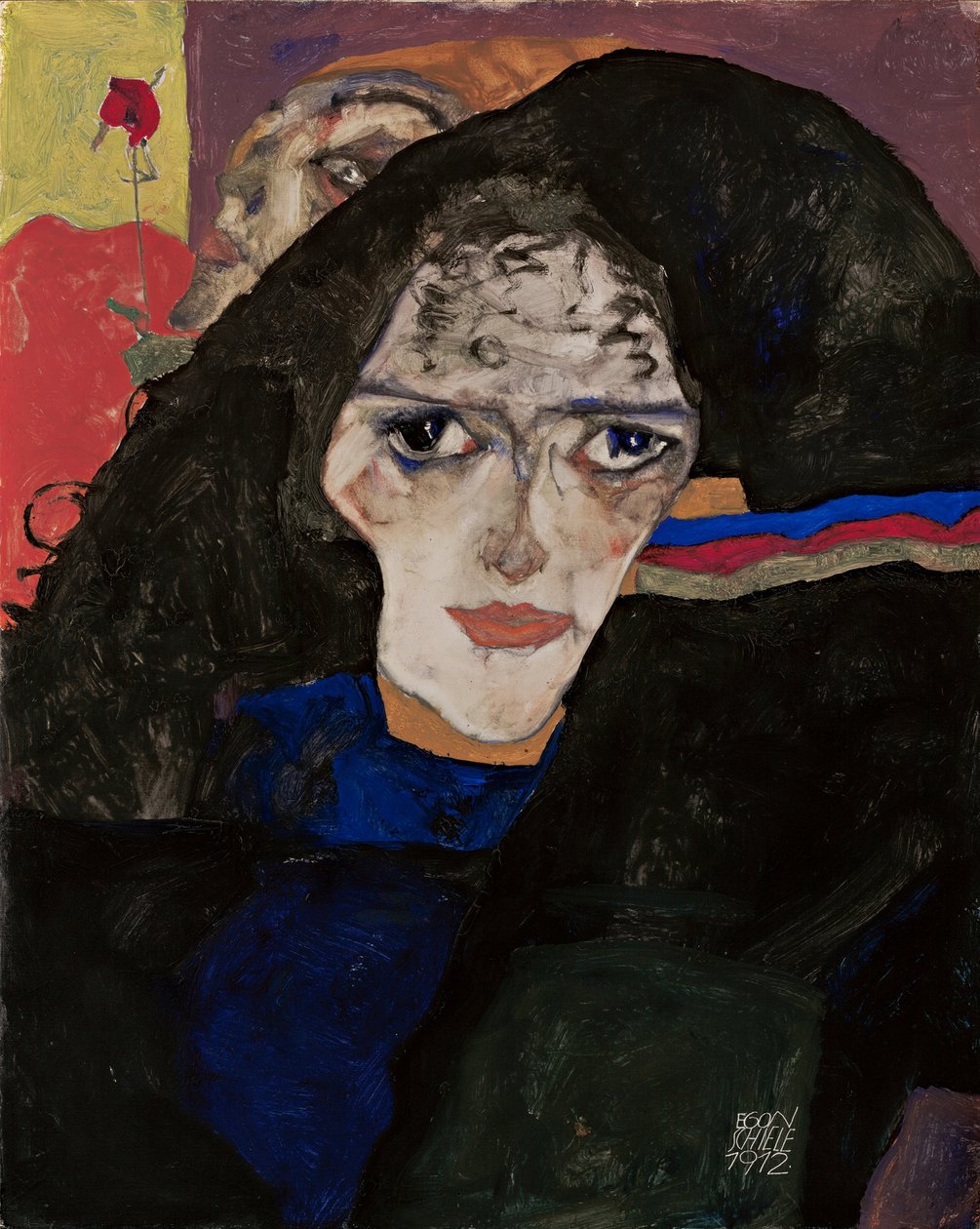Gyászoló asszony, 1912 alkotó: Egon Schiele