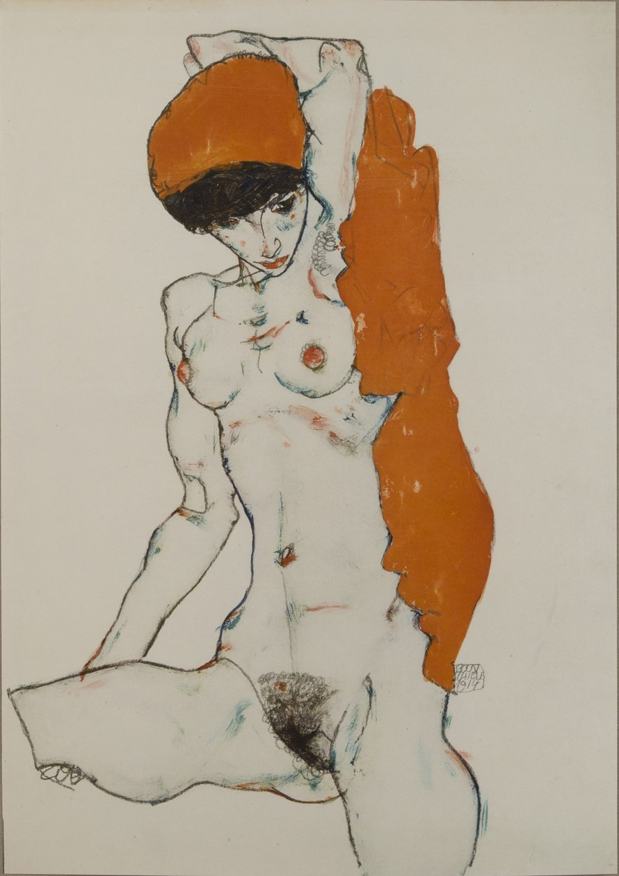Akt, 1914 alkotó: Egon Schiele