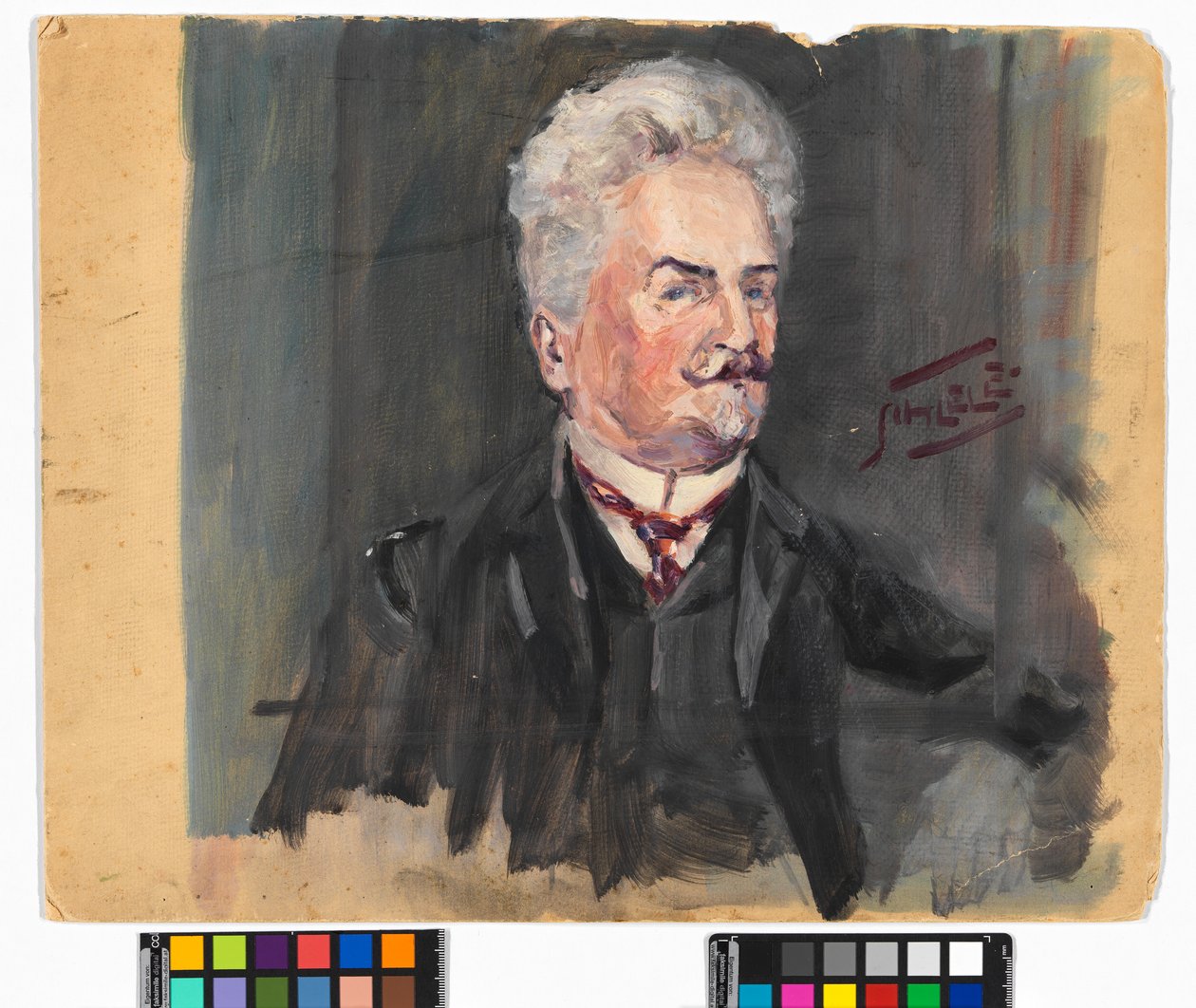 Leopold Czihaczek portréja alkotó: Egon Schiele