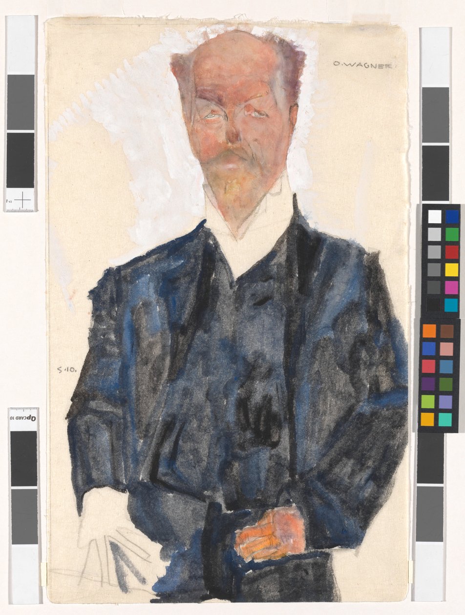 Otto Wagner portréja alkotó: Egon Schiele