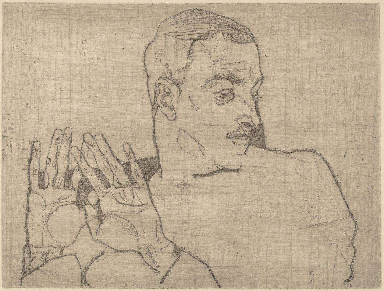 Arthur Roessler portréja alkotó: Egon Schiele