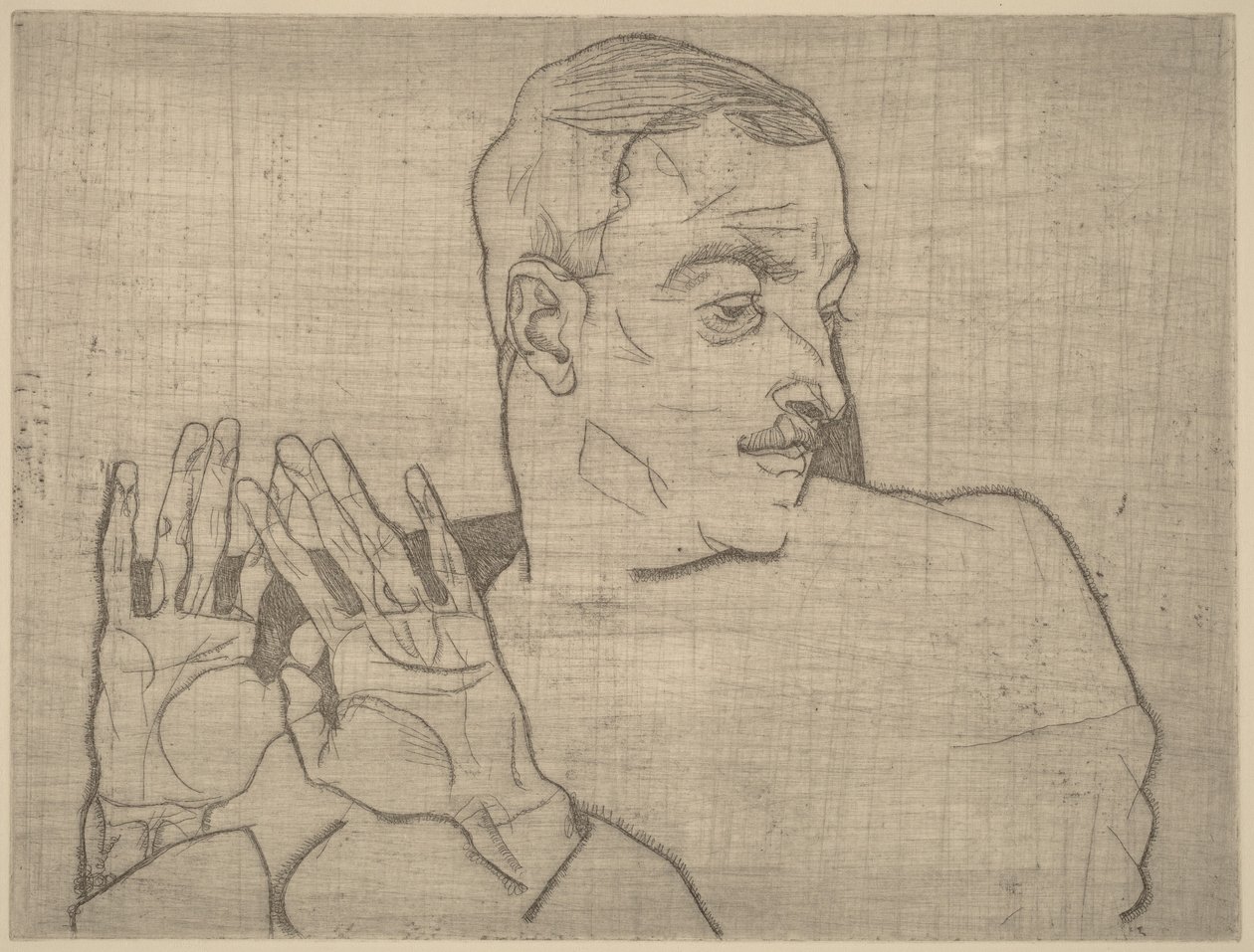 Arthur Roessler portréja alkotó: Egon Schiele