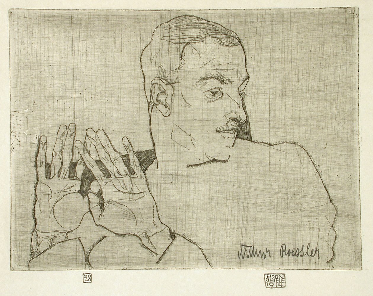 Arthur Roessler portréja alkotó: Egon Schiele