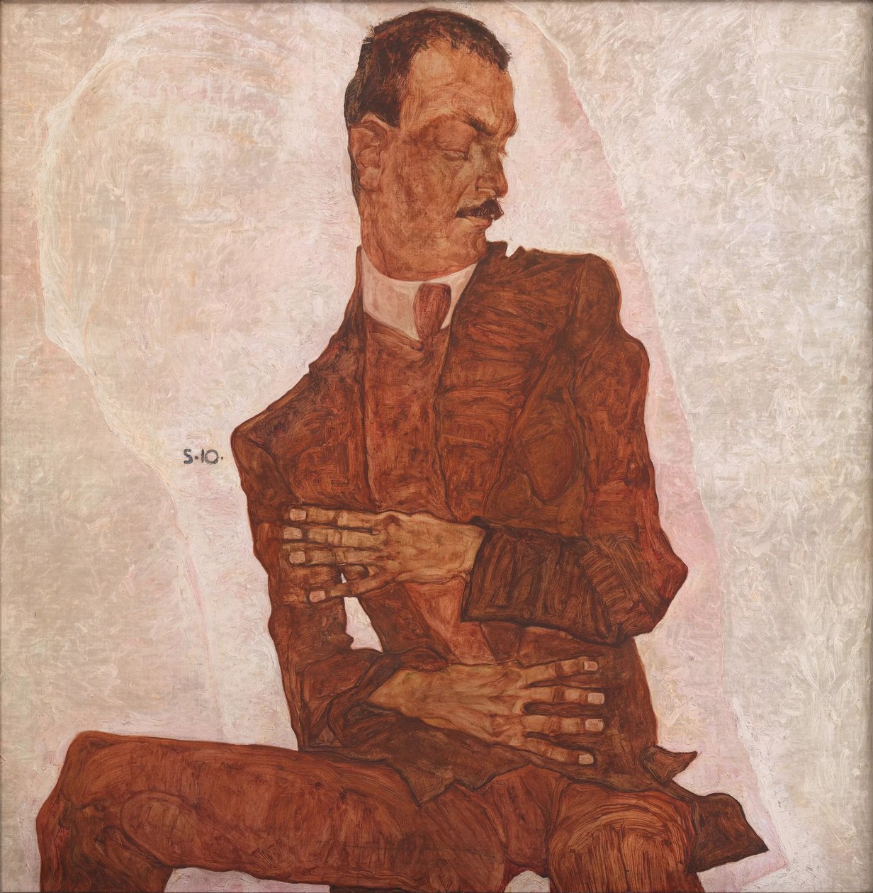 Arthur Roessler portréja, 1910. alkotó: Egon Schiele