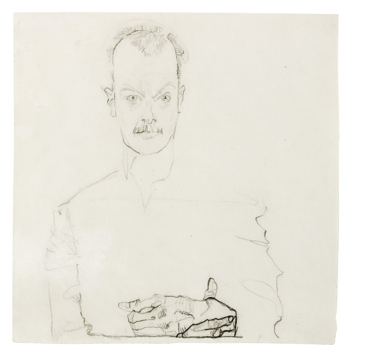 Arthur Roessler portréja, 1910 alkotó: Egon Schiele