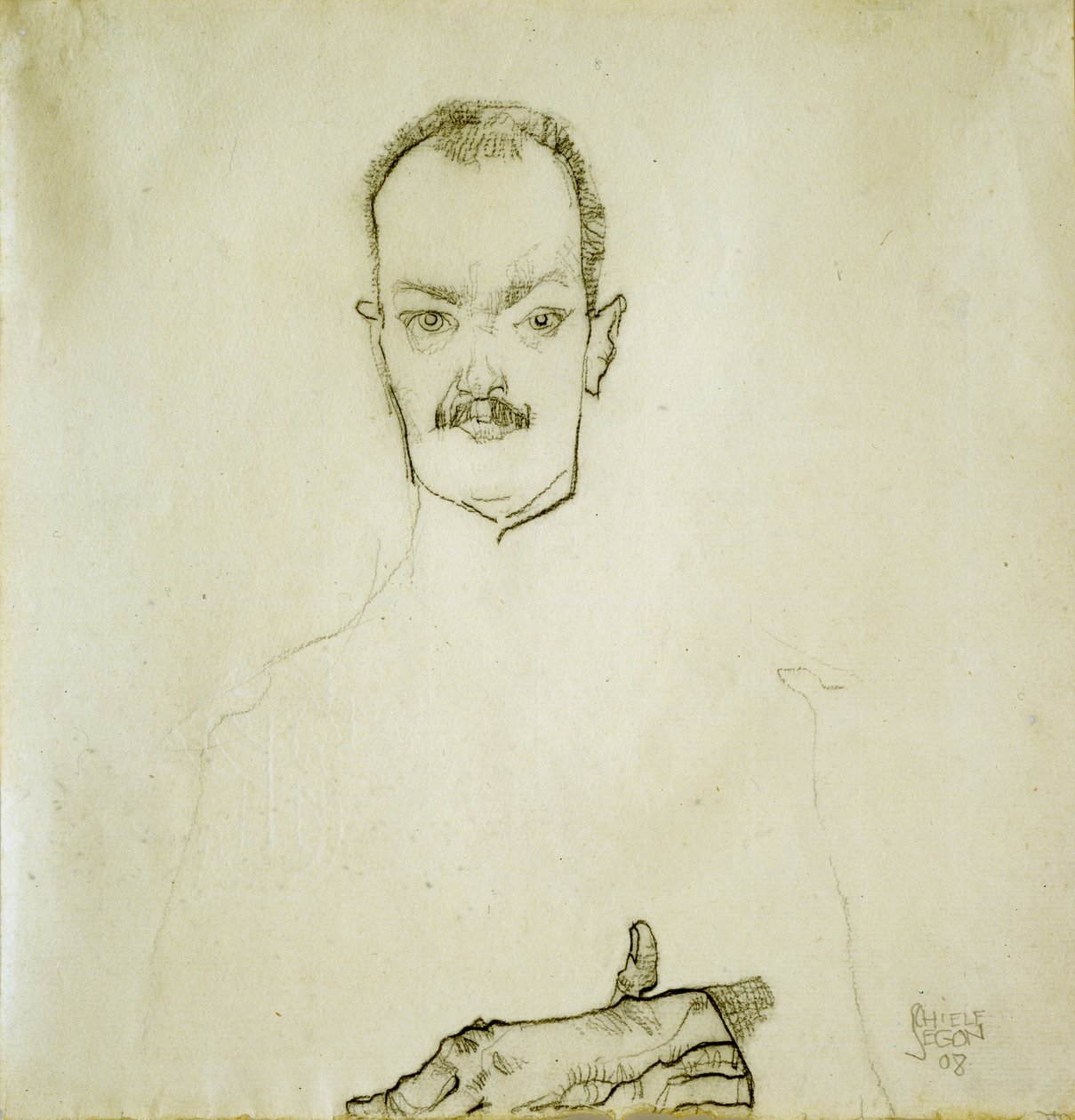 Arthur Roessler portréja, 1910 alkotó: Egon Schiele