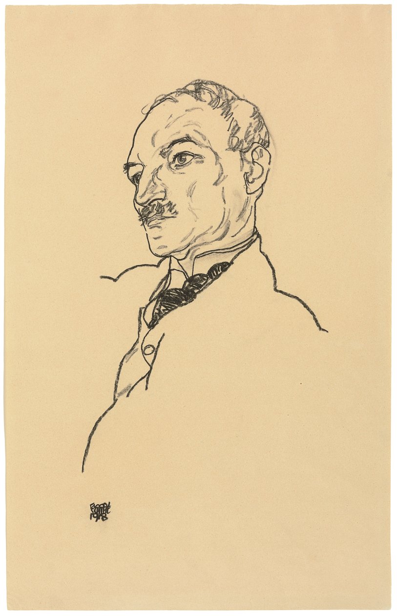 August Lederer portréja alkotó: Egon Schiele