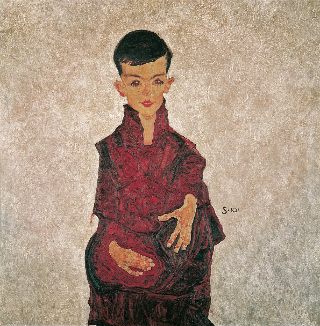 Herbert Reiner portréja, 1910. alkotó: Egon Schiele