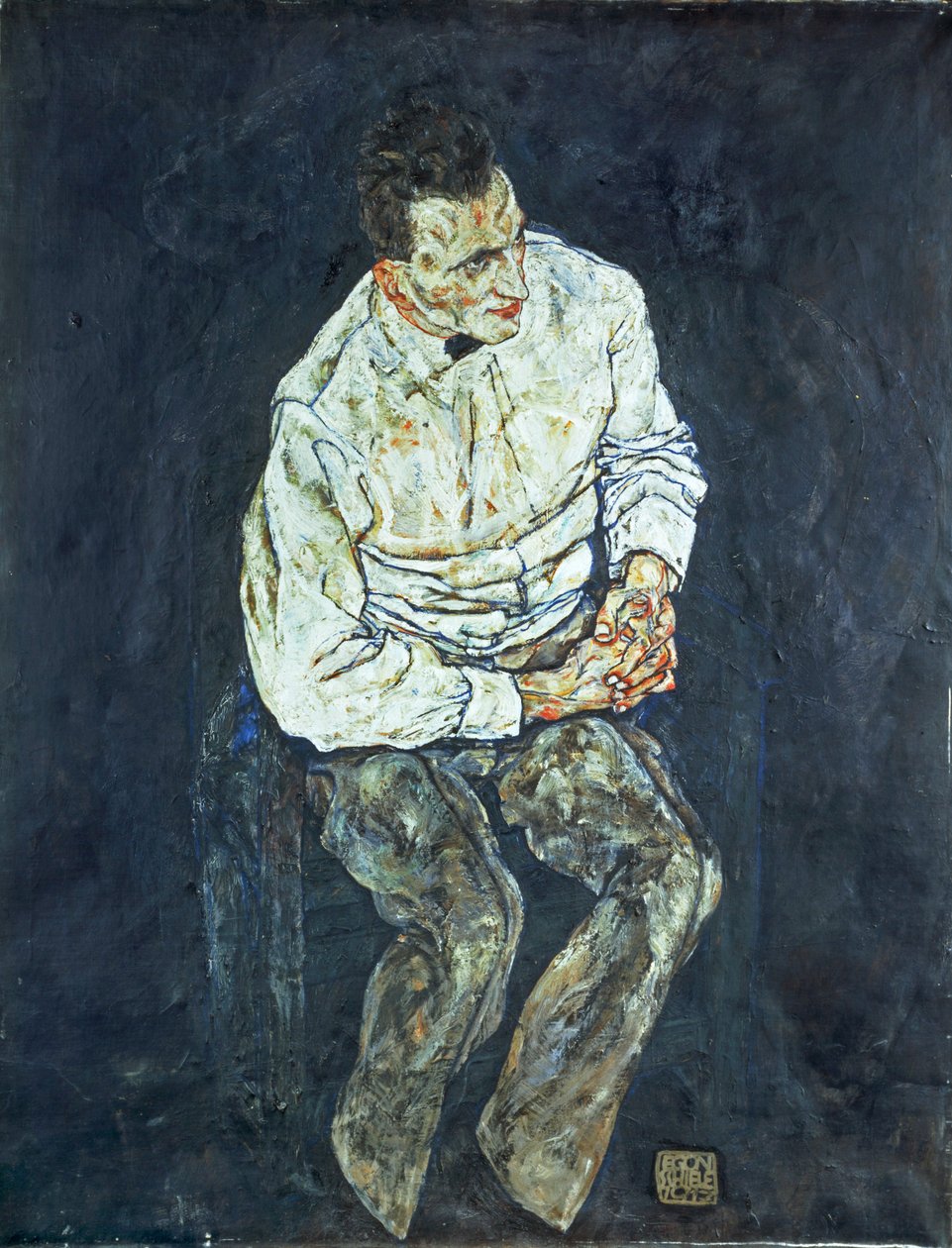 Karl Grünwald portréja ... alkotó: Egon Schiele