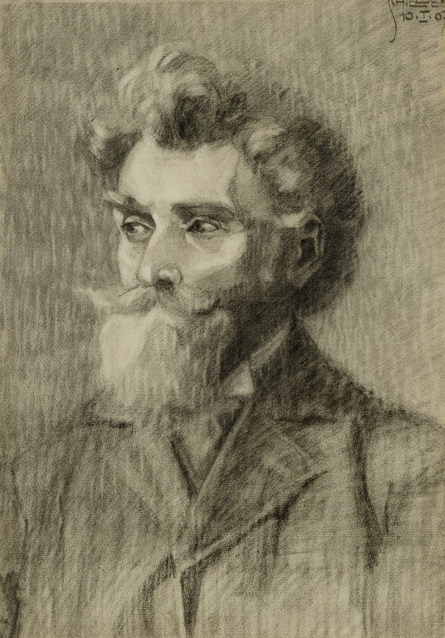 Férfi portréja; Manerportré, 1907 alkotó: Egon Schiele