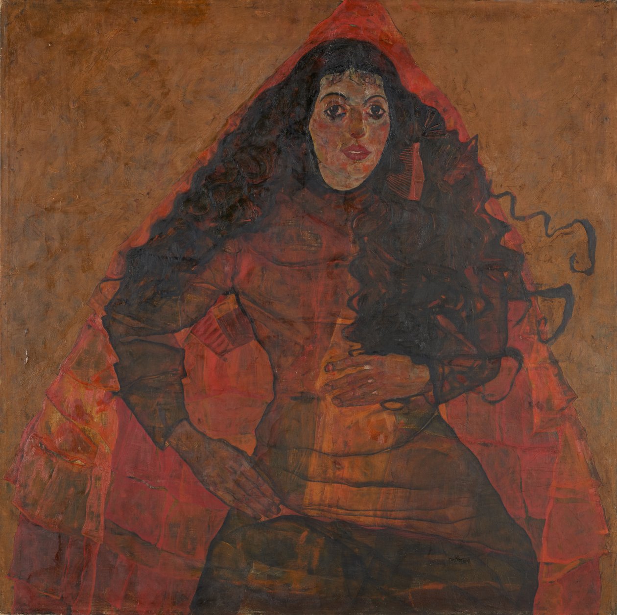 Trude Engel portréja, c. 1913. alkotó: Egon Schiele