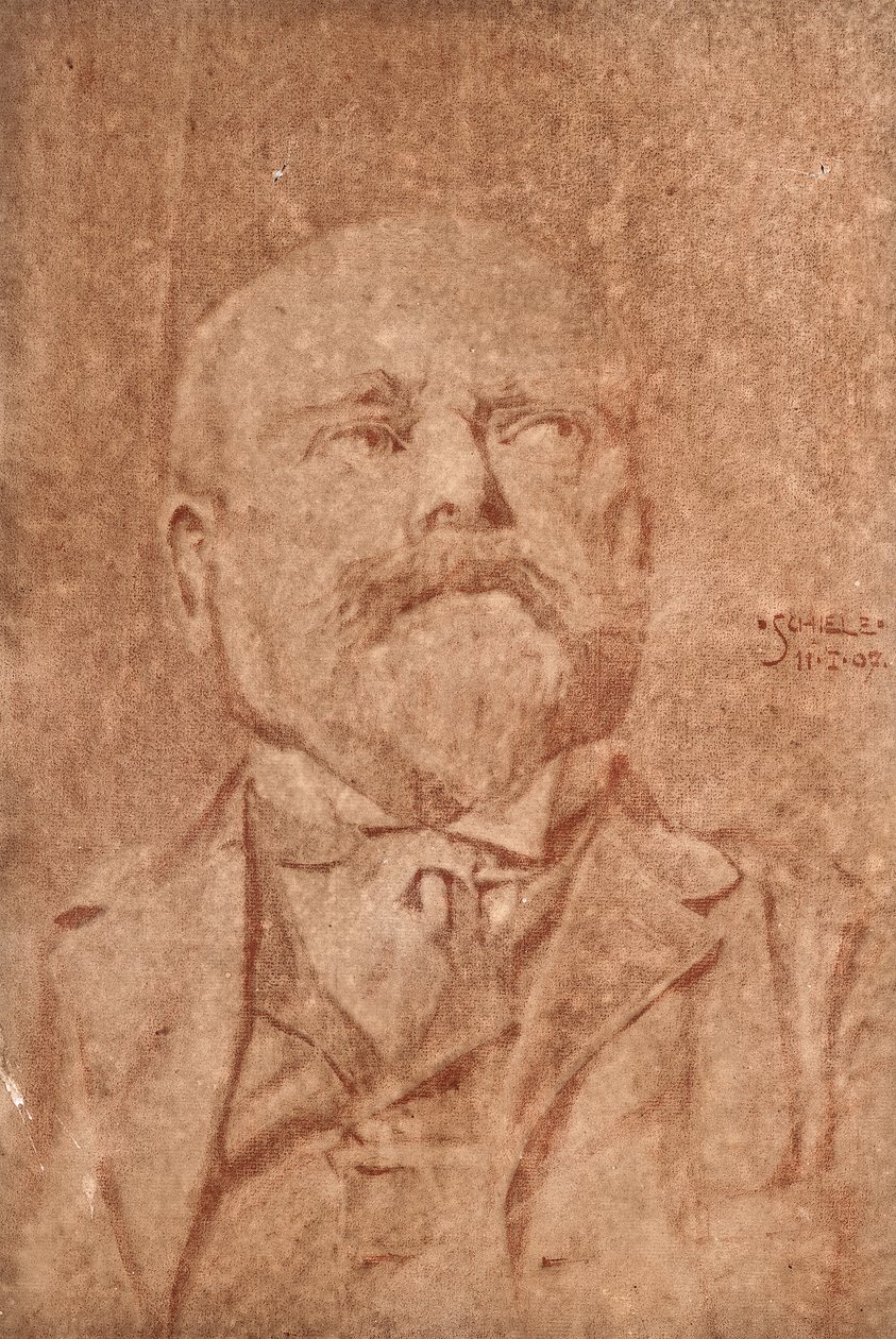 Férfi portré, 1907 alkotó: Egon Schiele