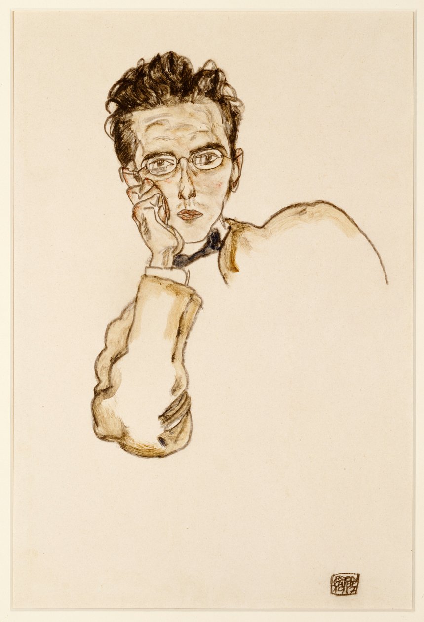 Paul Wengraf műkereskedő portréja, 1917 alkotó: Egon Schiele