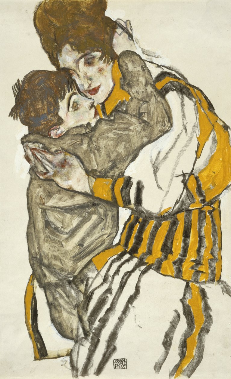 Schieles Frau mit ihrem kleinen Neffen alkotó: Egon Schiele