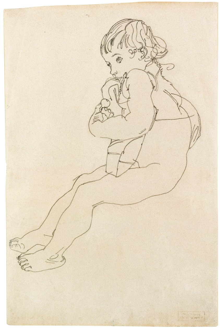 Ülő gyermek, 1916 alkotó: Egon Schiele