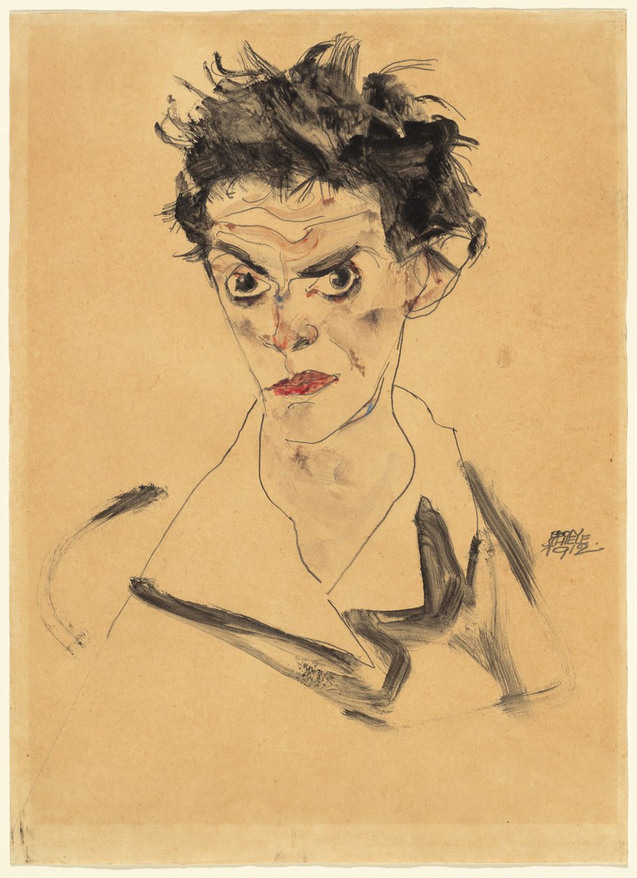 Önarckép alkotó: Egon Schiele