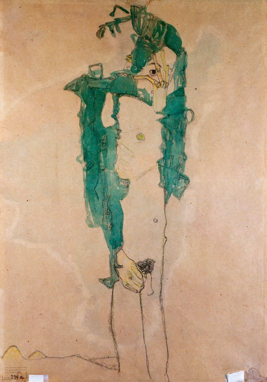 Önarckép, 1910 körül alkotó: Egon Schiele