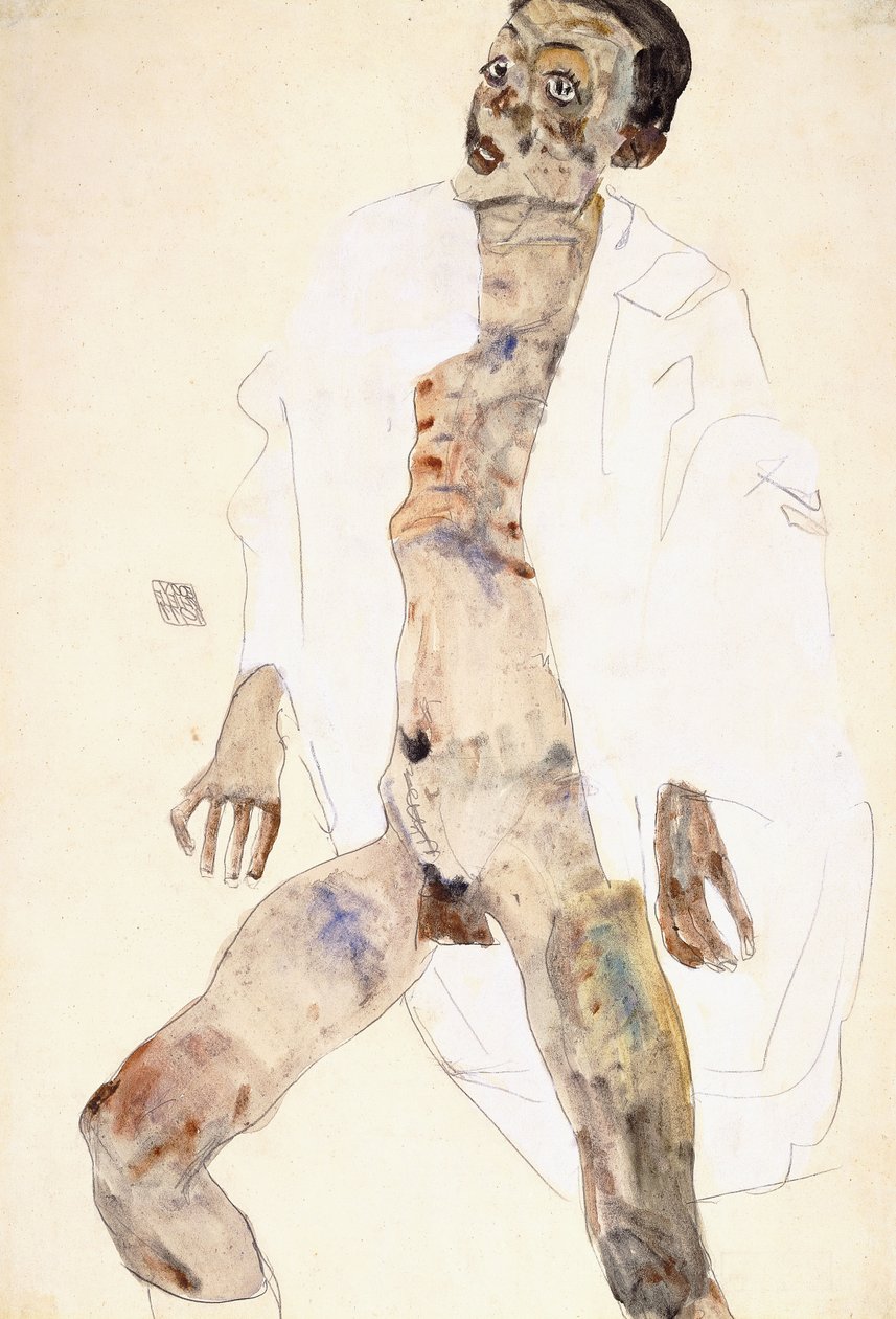 Álló ember alkotó: Egon Schiele