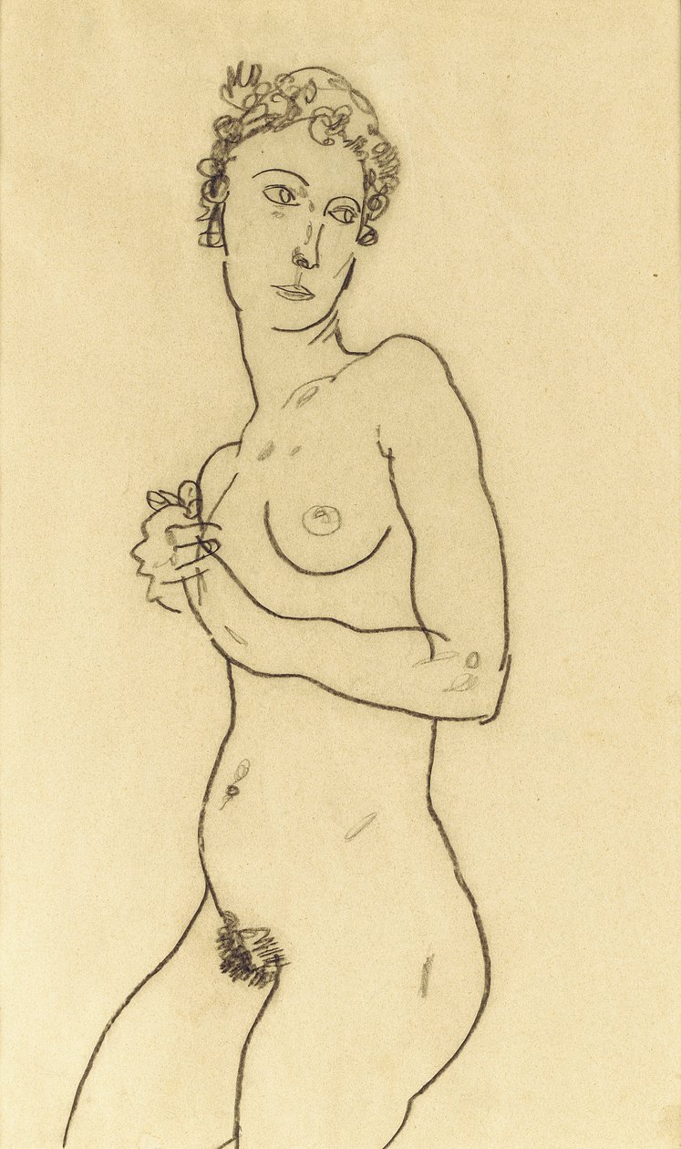 Álló akt, 1918 alkotó: Egon Schiele