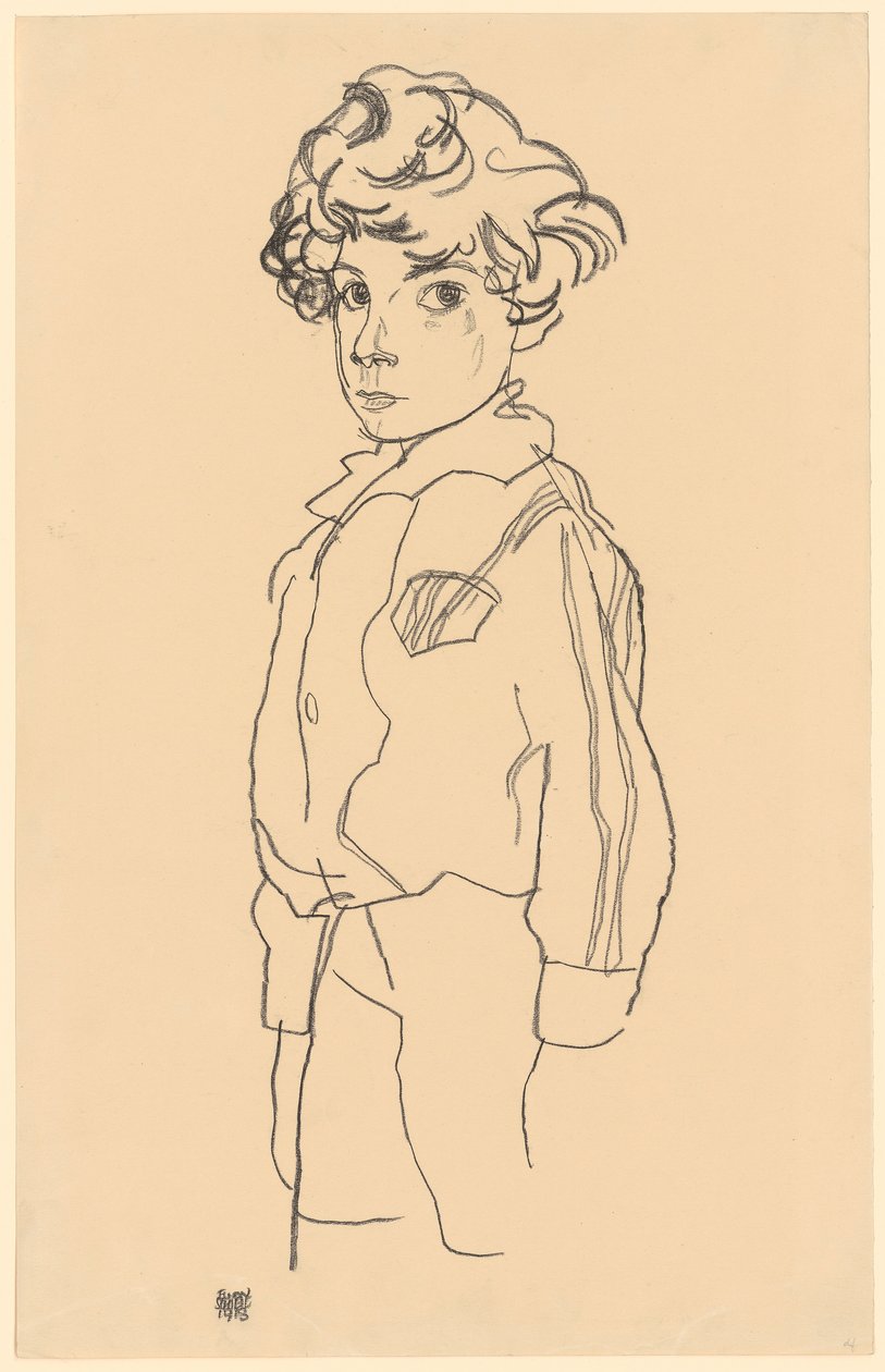 Álló fiú alkotó: Egon Schiele
