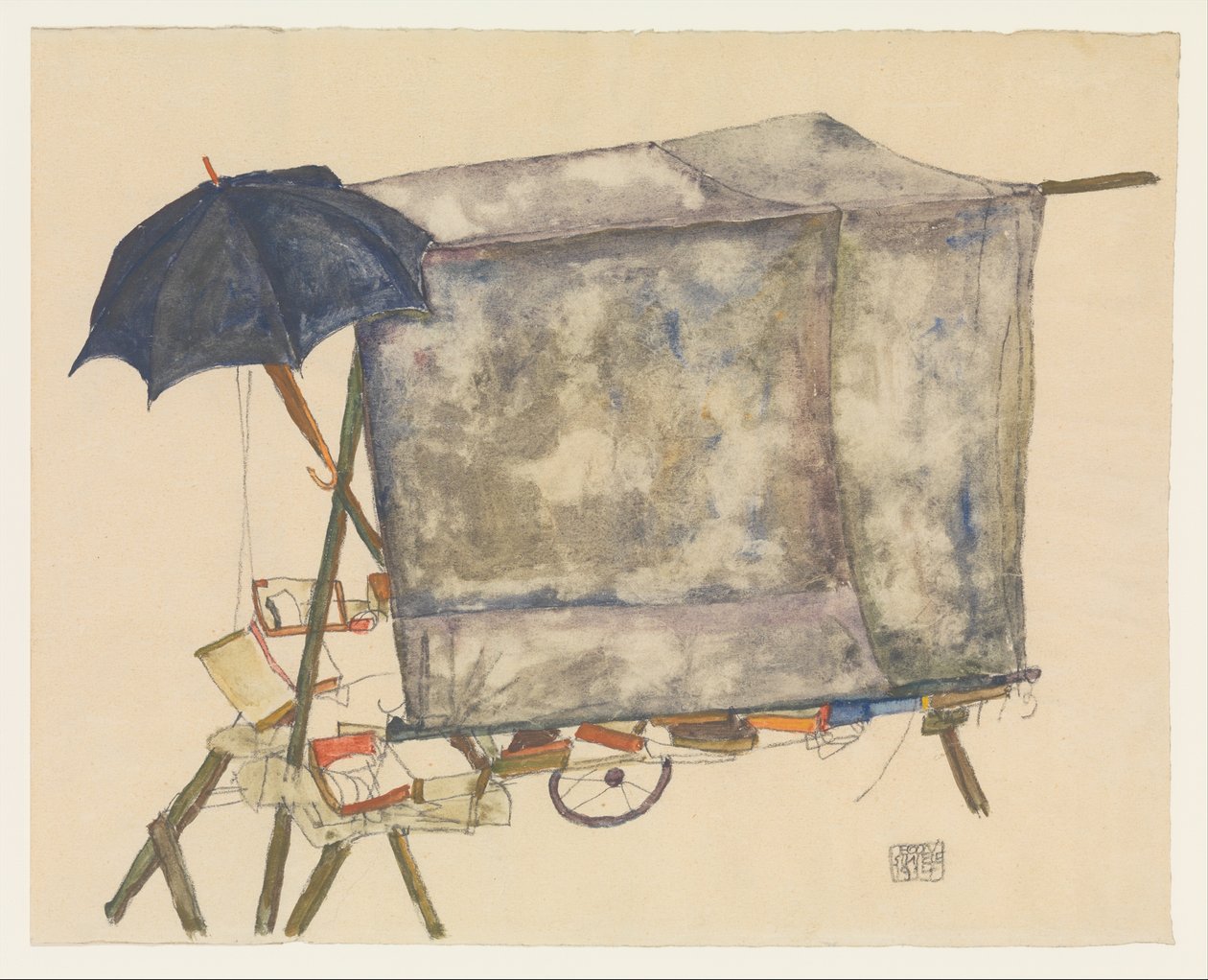 Utcai kocsi alkotó: Egon Schiele