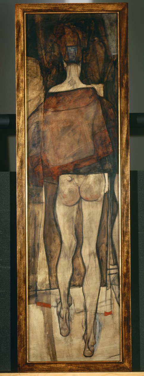 Női akt kendővel, töredék, Női akt kendővel, töredék1913 ... (olaj, vászon) alkotó: Egon Schiele