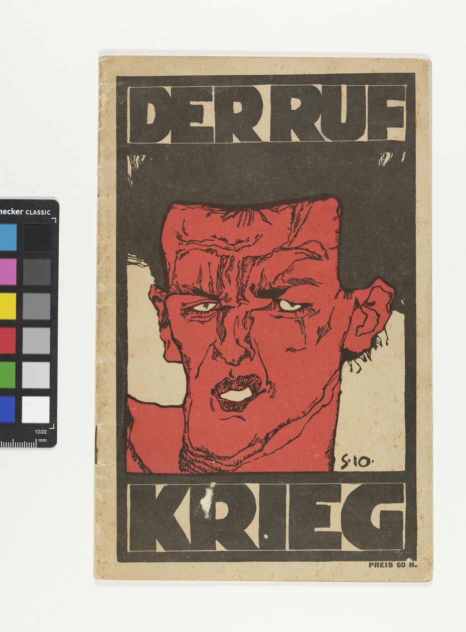 Zeitschrift "Der Ruf" - Sonderheft "Krieg" alkotó: Egon Schiele