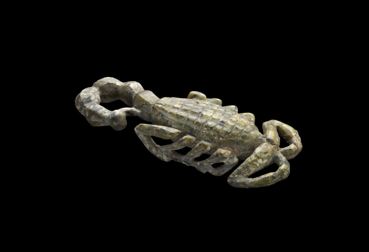 Szerpentin-skorpió modell, korai dinasztikus időszak (i. e. 2950-kb. 2575 körül) (faragott szerpentin) alkotó: Egyptian