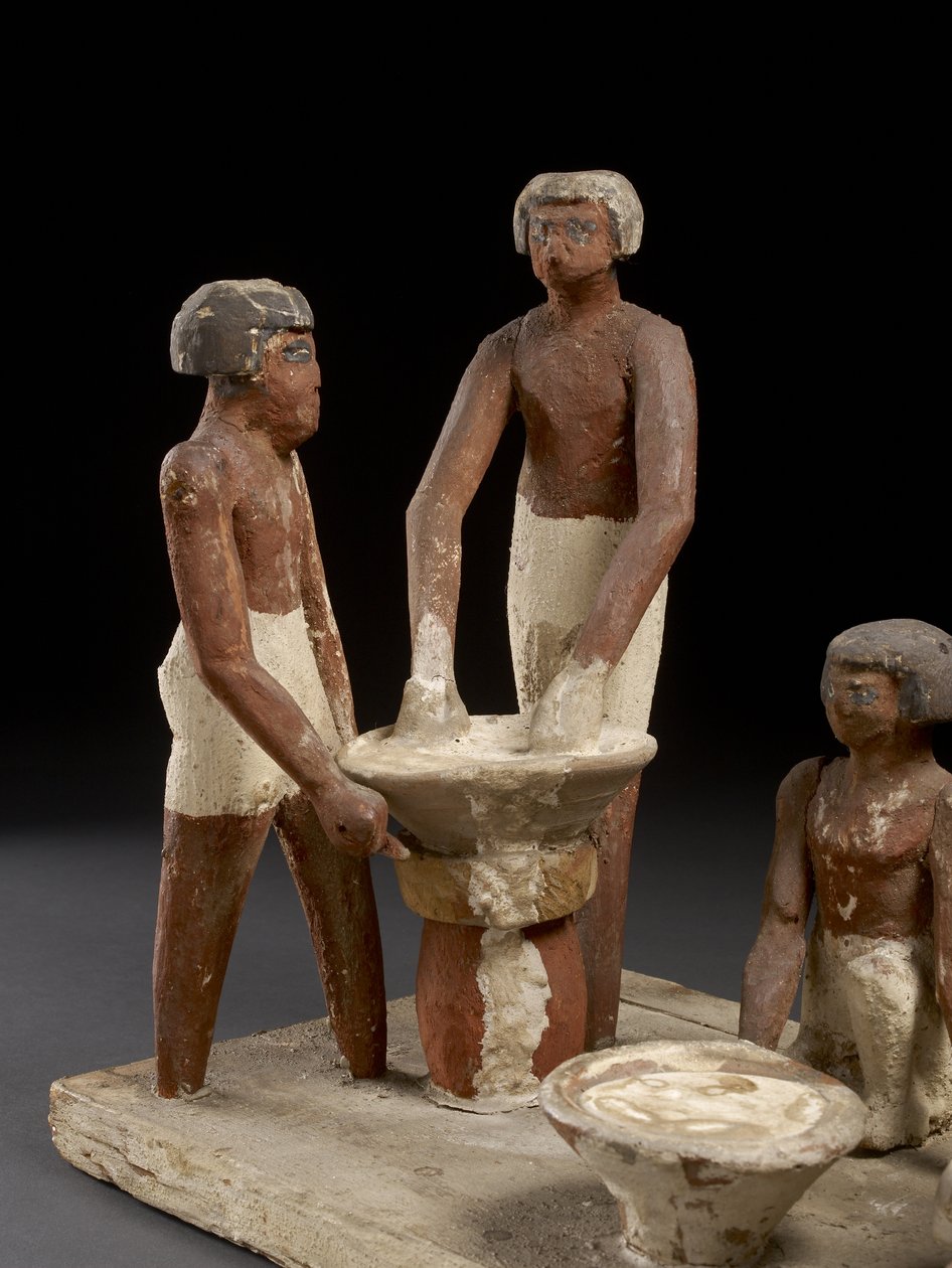 Modell sörgyár fa, festék alkotó: Egyptian 12th Dynasty