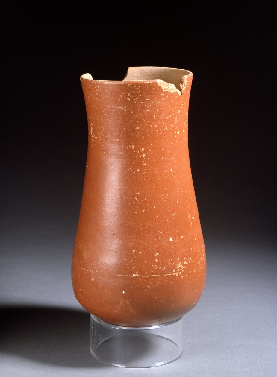Vörös csiszolt kerámiaedény, Újbirodalom (kerámia) alkotó: Egyptian 18th Dynasty