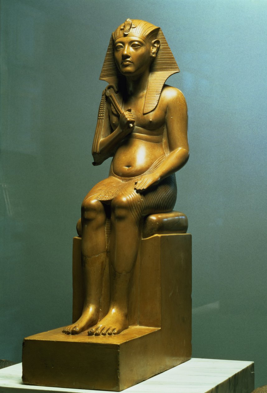 Ülő fáraó szobra, Új Királyság alkotó: Egyptian 18th Dynasty