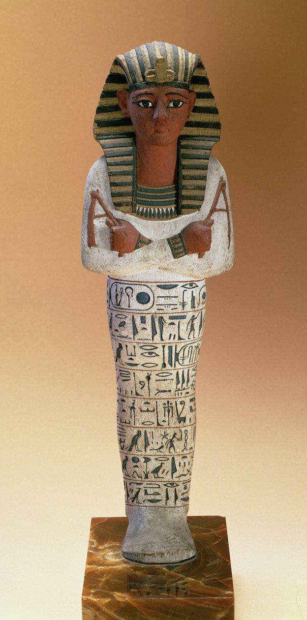 IV. Ramszesz Shabti figurája, Új Királyság (stukkós és festett fa) alkotó: Egyptian 20th Dynasty