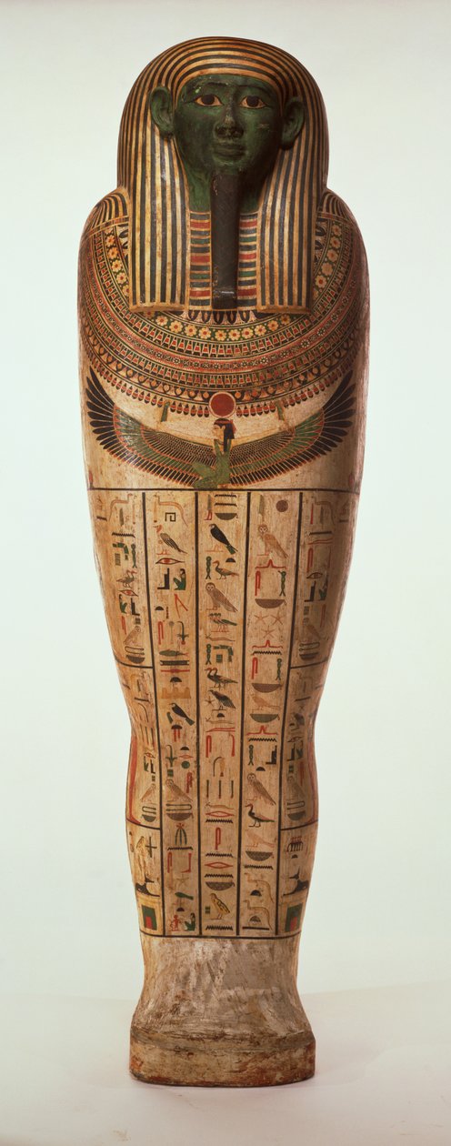 Psamtik I szarkofágja (Kr. e. 664-610) késői időszak (festett fa) (részletesen lásd: 95060-64) alkotó: Egyptian 26th Dynasty