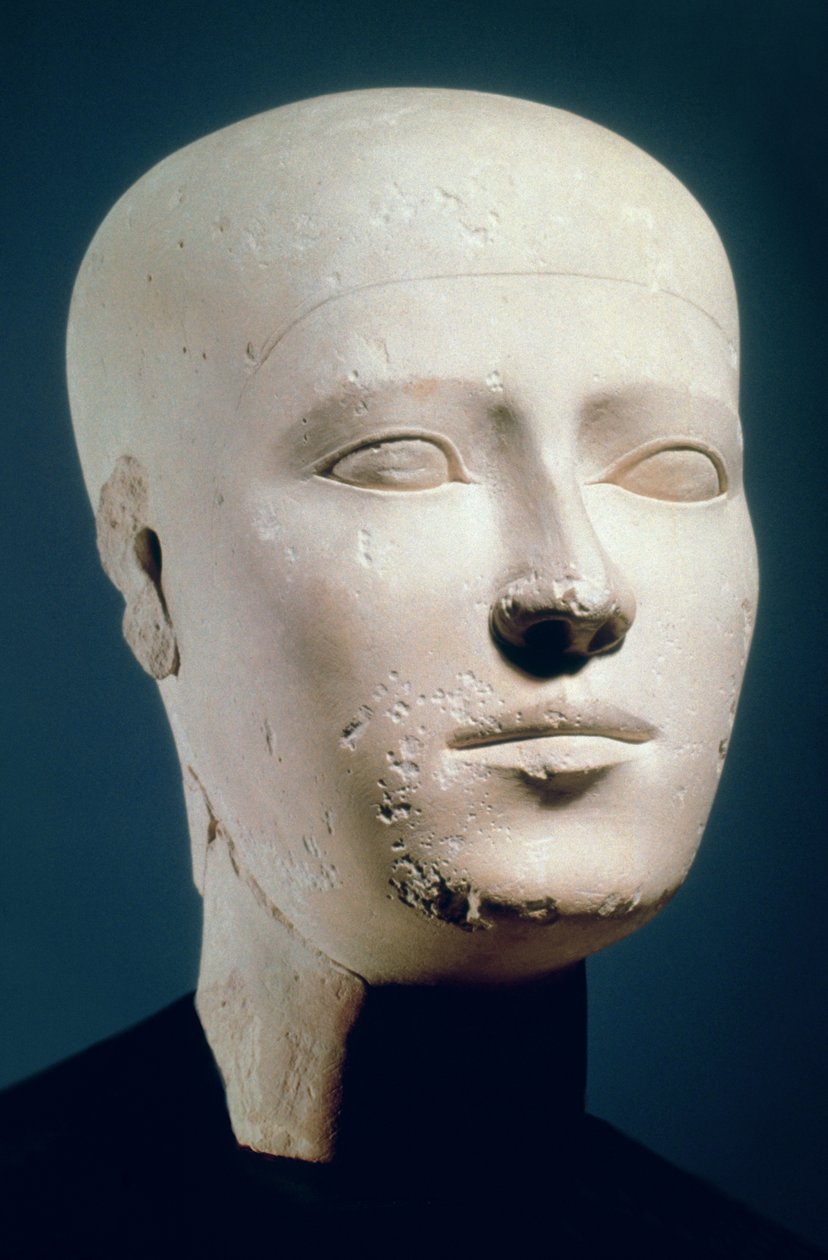 Portréfej a gízai nekropolisz sírjából, ie 2600 körül (mészkő) alkotó: Egyptian 4th Dynasty