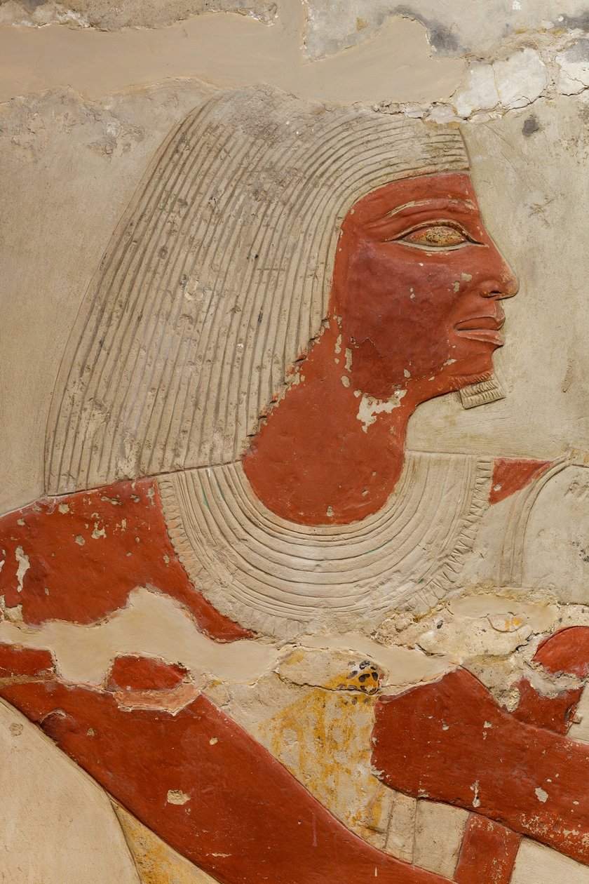 Perneb Mastaba sírja, ie 2381–2323 (mészkő és festék) alkotó: Egyptian 5th Dynasty