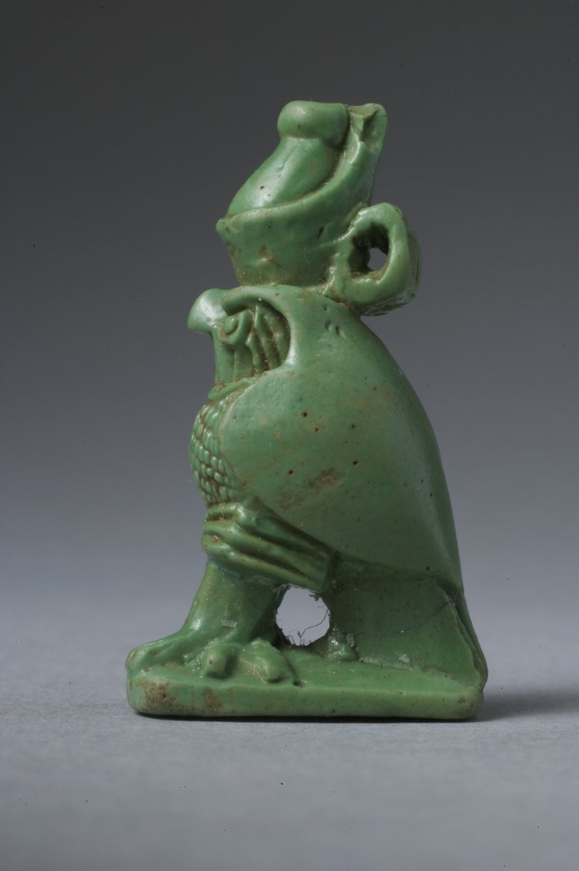 Sólyom amulett (fajansz) alkotó: Egyptian Ptolemaic Period