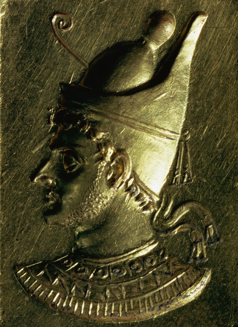 Ptolemaiosz VI Pilometort ábrázoló gyűrű (Kr. e. 186-145 körül) (arany) alkotó: Egyptian Ptolemaic Period