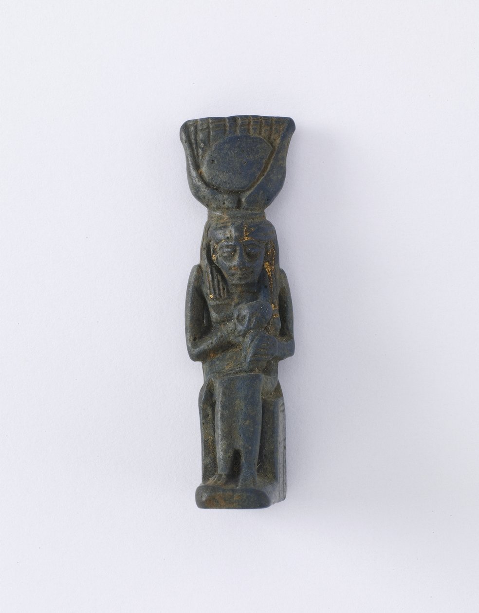Ízisz és Hórusz figurája, valószínűleg Ptolemaioszi korszak, ie 305-30 (fajansz) alkotó: Egyptian