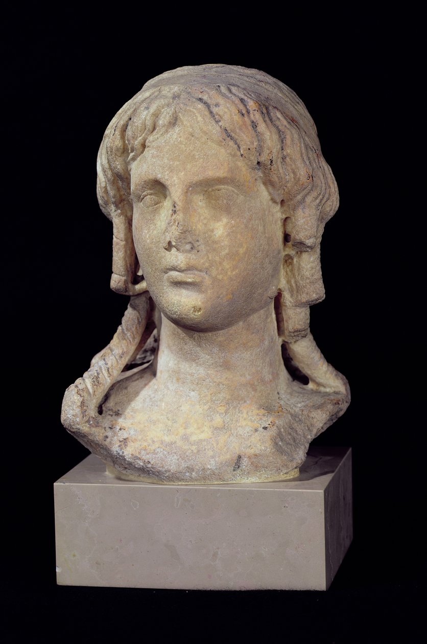 I. Berenice (i.e. 317-kb. 275) vagy I. Kleopátra feje, Ptolemaioszi korszak (márvány) alkotó: Egyptian