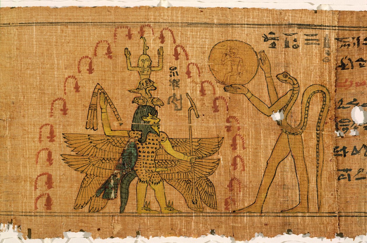 Mágikus papirusz, késő dinasztikus, Ptolemaioszi korszak (Kr. e. 332-30) alkotó: Egyptian