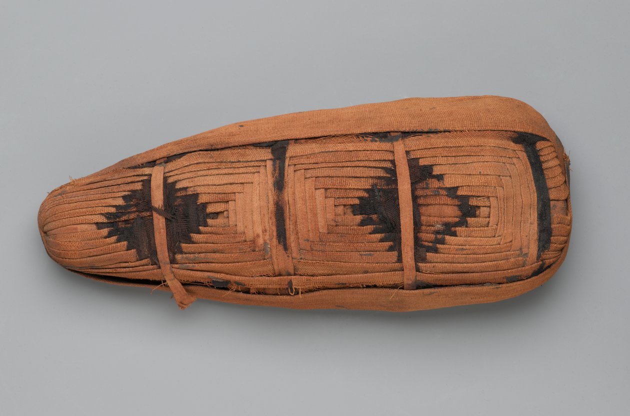 Egy íbisz múmiája (állati maradványok és ágynemű) alkotó: Egyptian