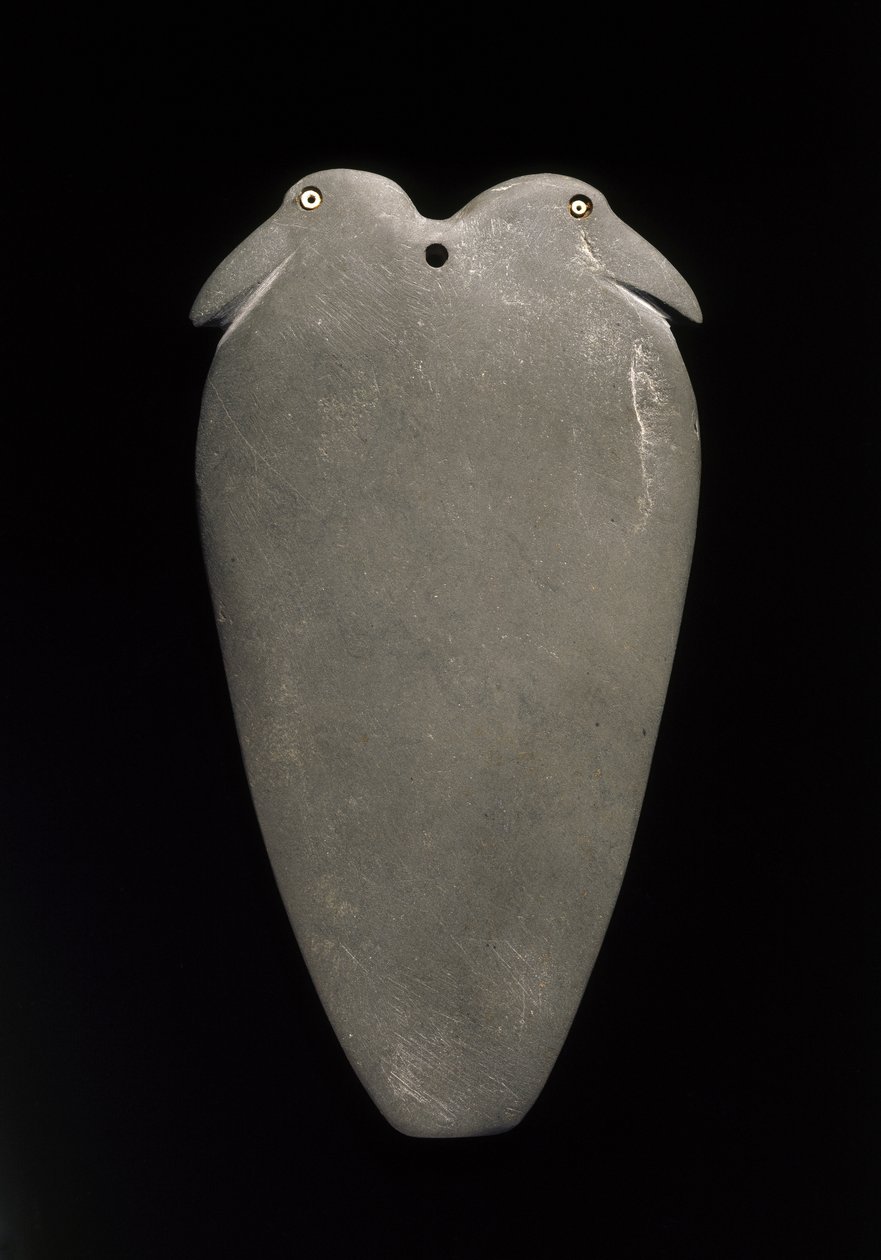 Paletta két madárral, a Naqada II késői időszaktól a korai Naqada III időszakig (Kr. e. 3500-3050) Edfuból, Asszuán tartományból (pala) alkotó: Egyptian