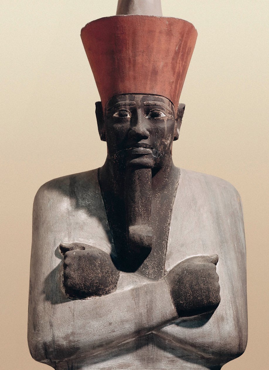 II. Mentuhotep szobra (festett homokkő) alkotó: Egyptian 11th Dynasty