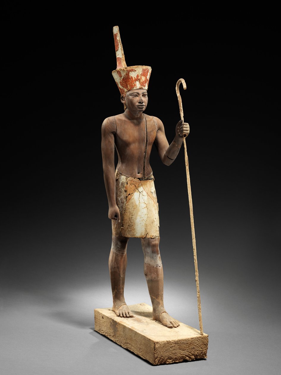 Guardian figura, ie 1900 körül (cédrusfa vakolattal és festékkel) alkotó: Egyptian 12th Dynasty