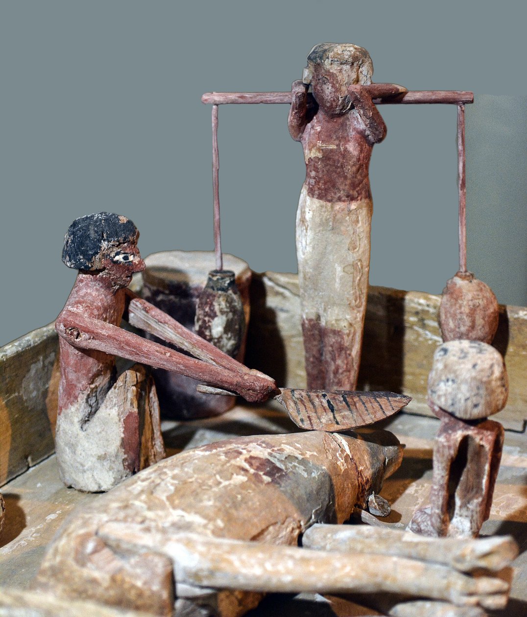 Egy hentesbolt modellje, Egyiptom, ie 2000-1700 körül alkotó: Egyptian 12th Dynasty