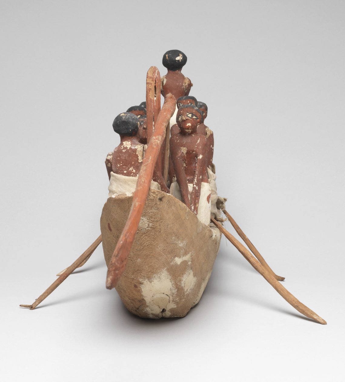 Vitorlásmodell Khety sírjából (Beni Hasan) Középbirodalomból, ie 2010 körül. - ie 1950. (festett fa és lenvászon) alkotó: Egyptian 12th Dynasty