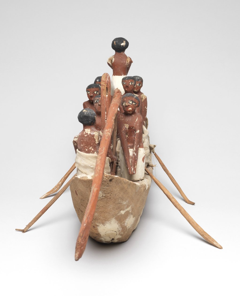 Vitorlásmodell Khety sírjából (Beni Hasan) Középbirodalomból, ie 2010 körül. - ie 1950. (festett fa és lenvászon) alkotó: Egyptian 12th Dynasty