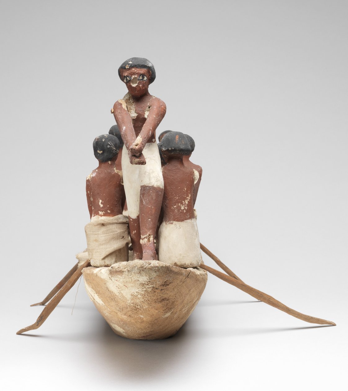 Vitorlásmodell Khety sírjából (Beni Hasan) Középbirodalomból, ie 2010 körül. - ie 1950. (festett fa és lenvászon) alkotó: Egyptian 12th Dynasty